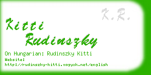 kitti rudinszky business card